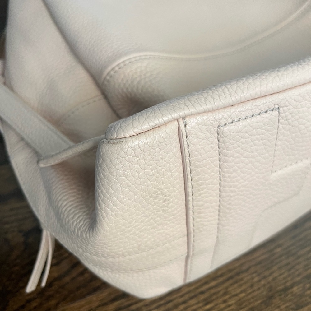 Tory Burch Light Tan Leather Backpack - Picture 9 of 12